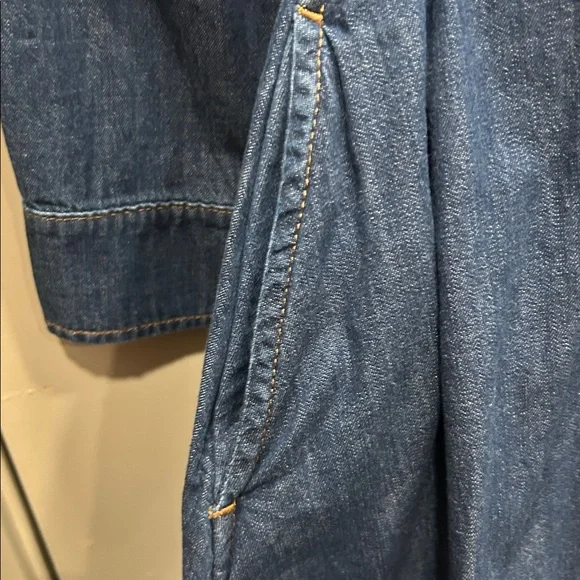 Hobbs London Taylor Belted Denim Shirt Dress 8 - Picture 6 of 11